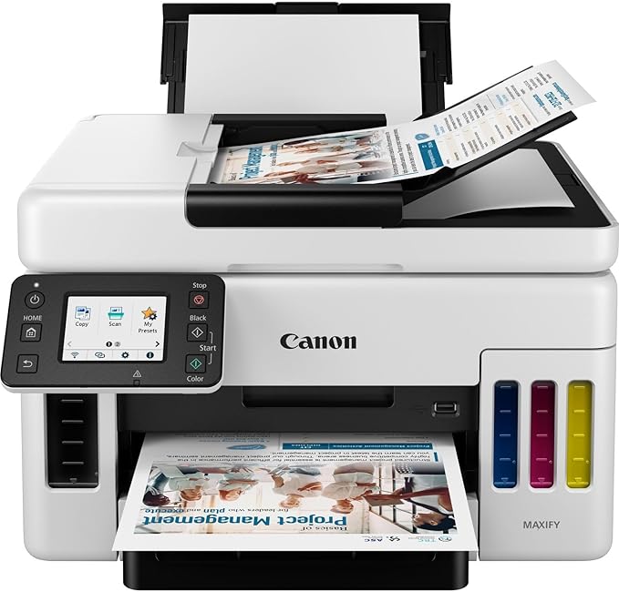 Canon MAXIFY GX6040 Multifunction Printer – Print, Copy, Scan, Wi-Fi, Ethernet, MegaTank Canon MAXIFY GX6040 Multifunction Printer – Print, Copy, Scan, Wi-Fi, Ethernet, MegaTank